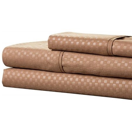 BEDFORD HOME Bedford Home 66A-82788 Microfiber Sheets Set; Taupe; Twin Size & Extra Large - 3 Piece 66A-82788